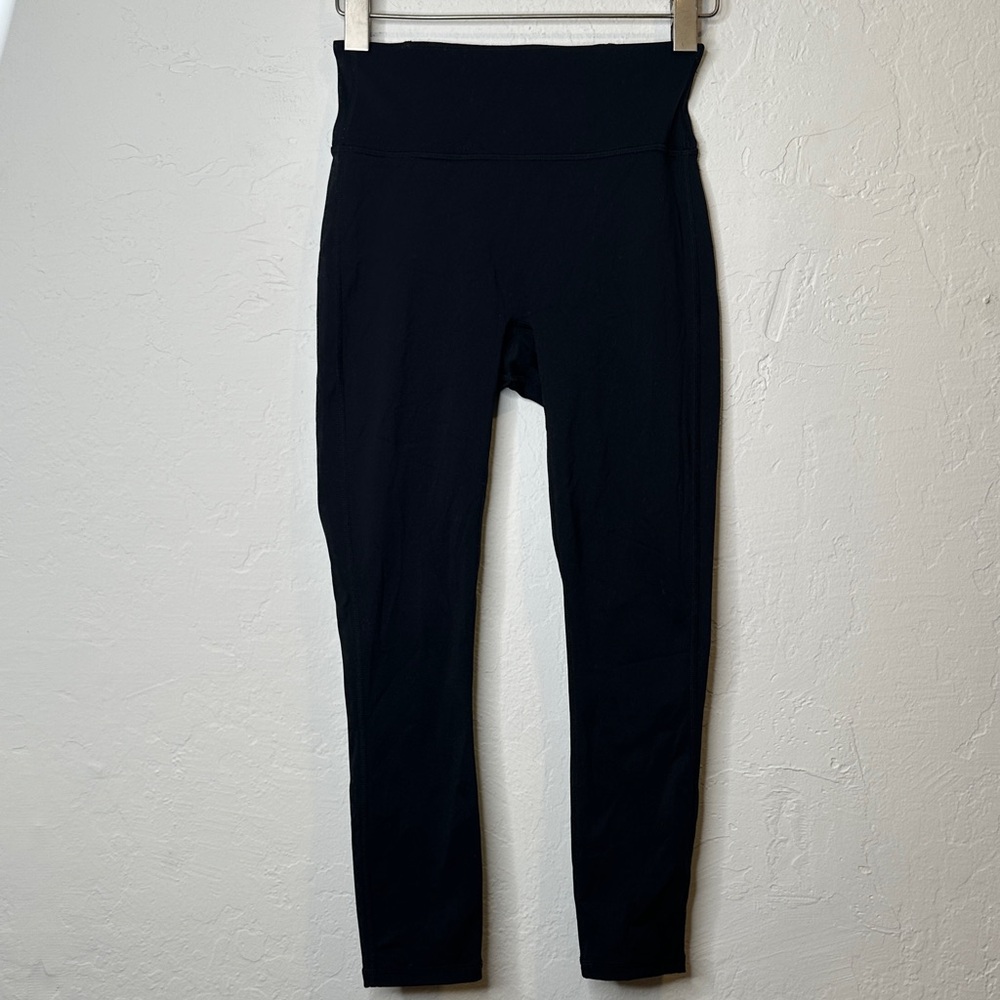 Fabletics Classic Black High-Rise Leggings With Mesh Rear Design Size XS